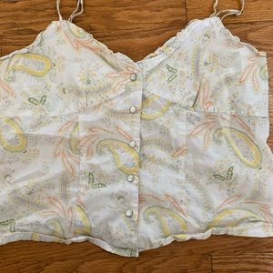 Vintage Cropped Tank Top